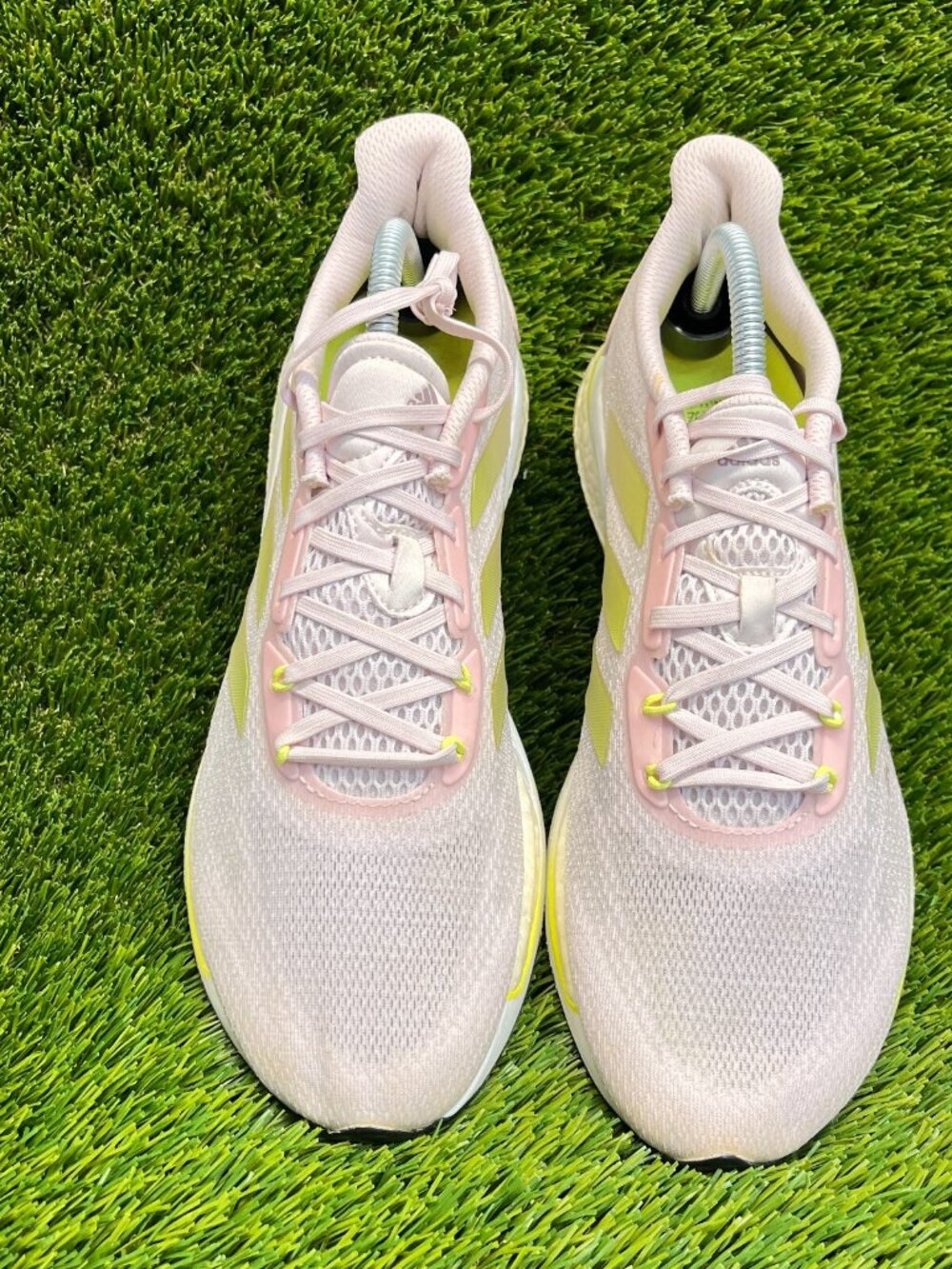 adidas Pink and Lime Women's Running Shoe - Picture 5 of 10